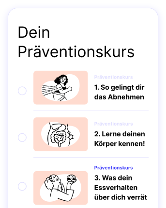 Screenshot der Valea-App welcher beispielhaft eine Kursübersicht zeigt.